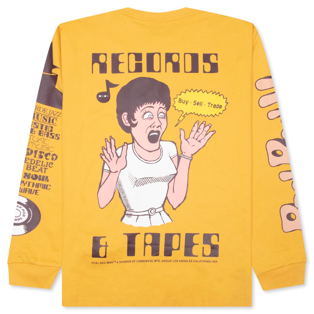 REAL BAD MAN RECORDS AND TAPES LS TEE