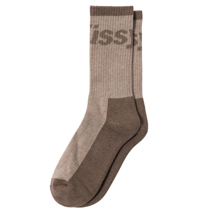 Stussy logo jacquard trail socks