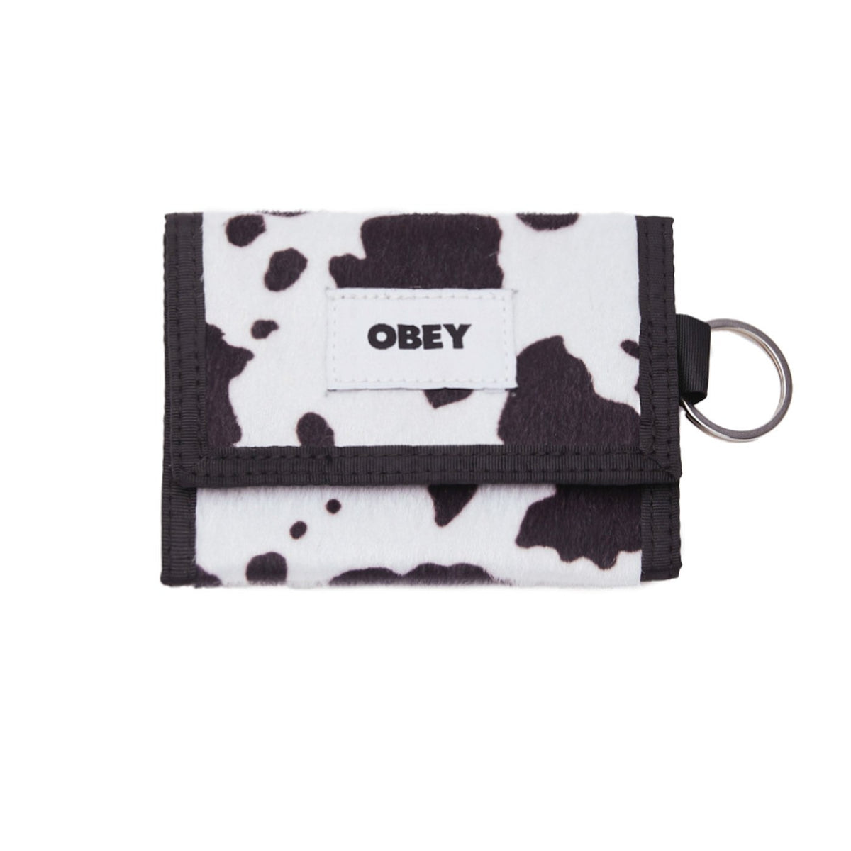 obey bold cow tri fold wallet