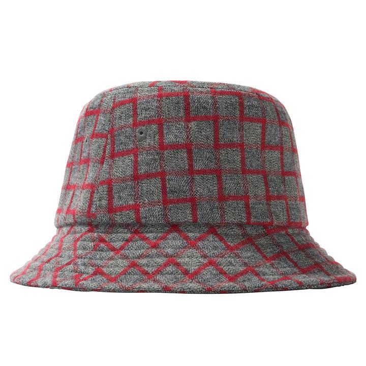brent check wool bucket hat
