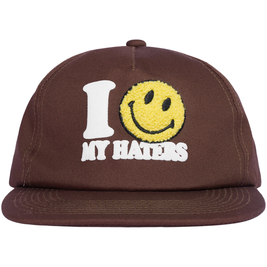 chinatown smiley haters 5 panel hat