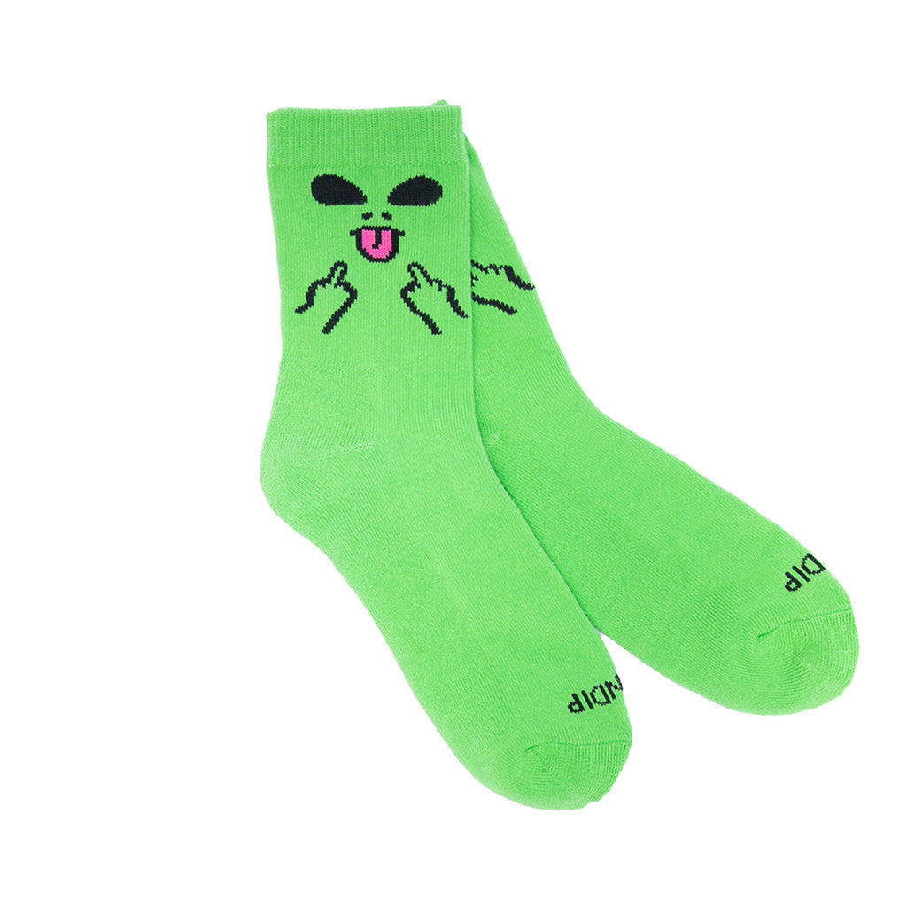 Ripndip Alien Face Mid Socks