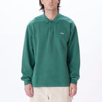 OBEY LOWERCASE PIGMENT POLO SWEATSHIRT