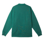 OBEY LOWERCASE PIGMENT POLO SWEATSHIRT