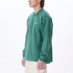 OBEY LOWERCASE PIGMENT POLO SWEATSHIRT