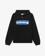 OBEY BOXED IN EXTRA HEAVY ZIP HOOD