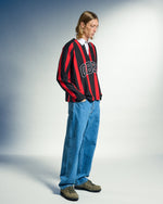 OBEY LANDON STRIPE POLO LS