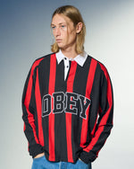 OBEY LANDON STRIPE POLO LS