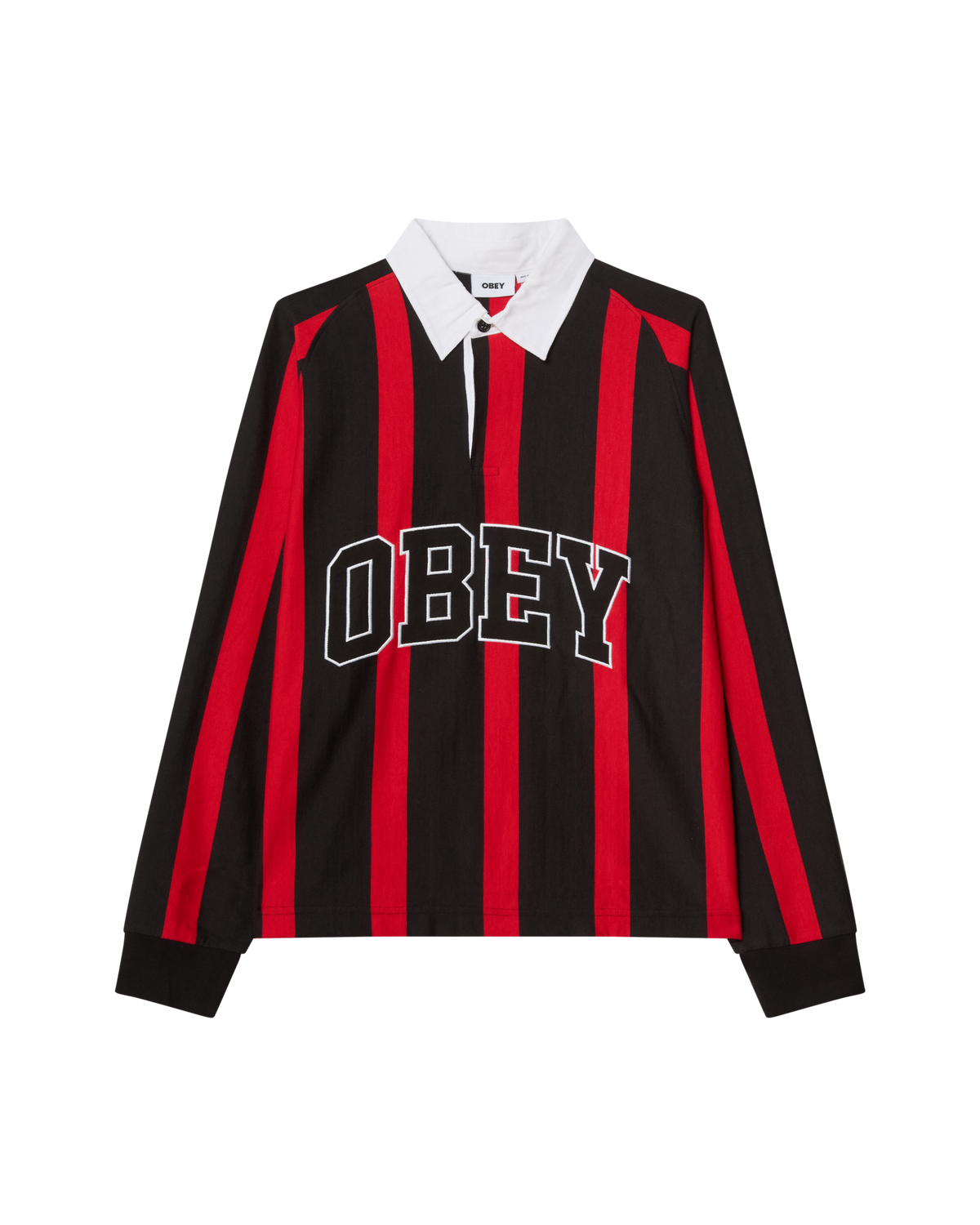 OBEY LANDON STRIPE POLO LS