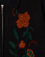 OBEY FLORAL ZIP CARDIGAN