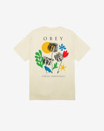 OBEY FLOWERS PAPERS SCISSORS TEE