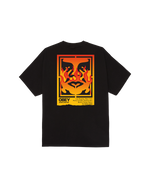 OBEY ICON STENCIL FLAME TEE