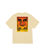 OBEY ICON STENCIL FLAME TEE