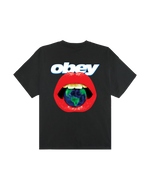 OBEY LIPS HEAVY WEIGHT T SHIRT