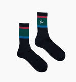 BY PARRA SCRIPT LOGO CREW SOCKS