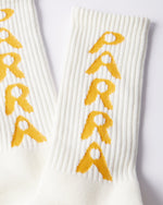 BY PARRA HOLE LOGO CREW SOCKS