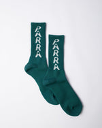BY PARRA HOLE LOGO CREW SOCKS