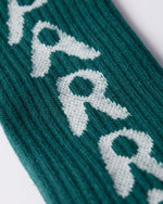 BY PARRA HOLE LOGO CREW SOCKS
