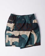 BY PARRA DISTORTED CAMO SHORTS
