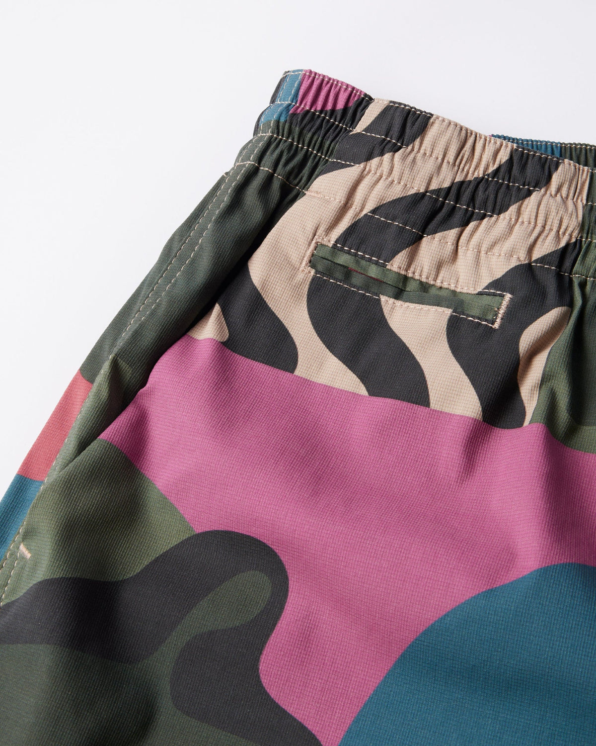 BY PARRA DISTORTED CAMO SHORTS