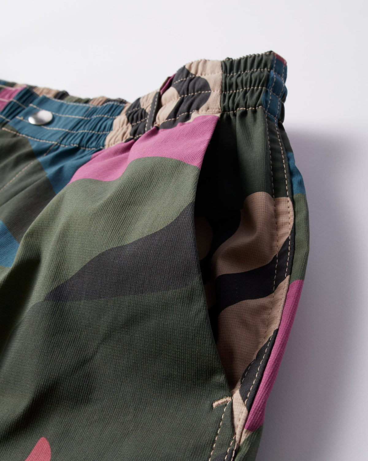 BY PARRA DISTORTED CAMO SHORTS