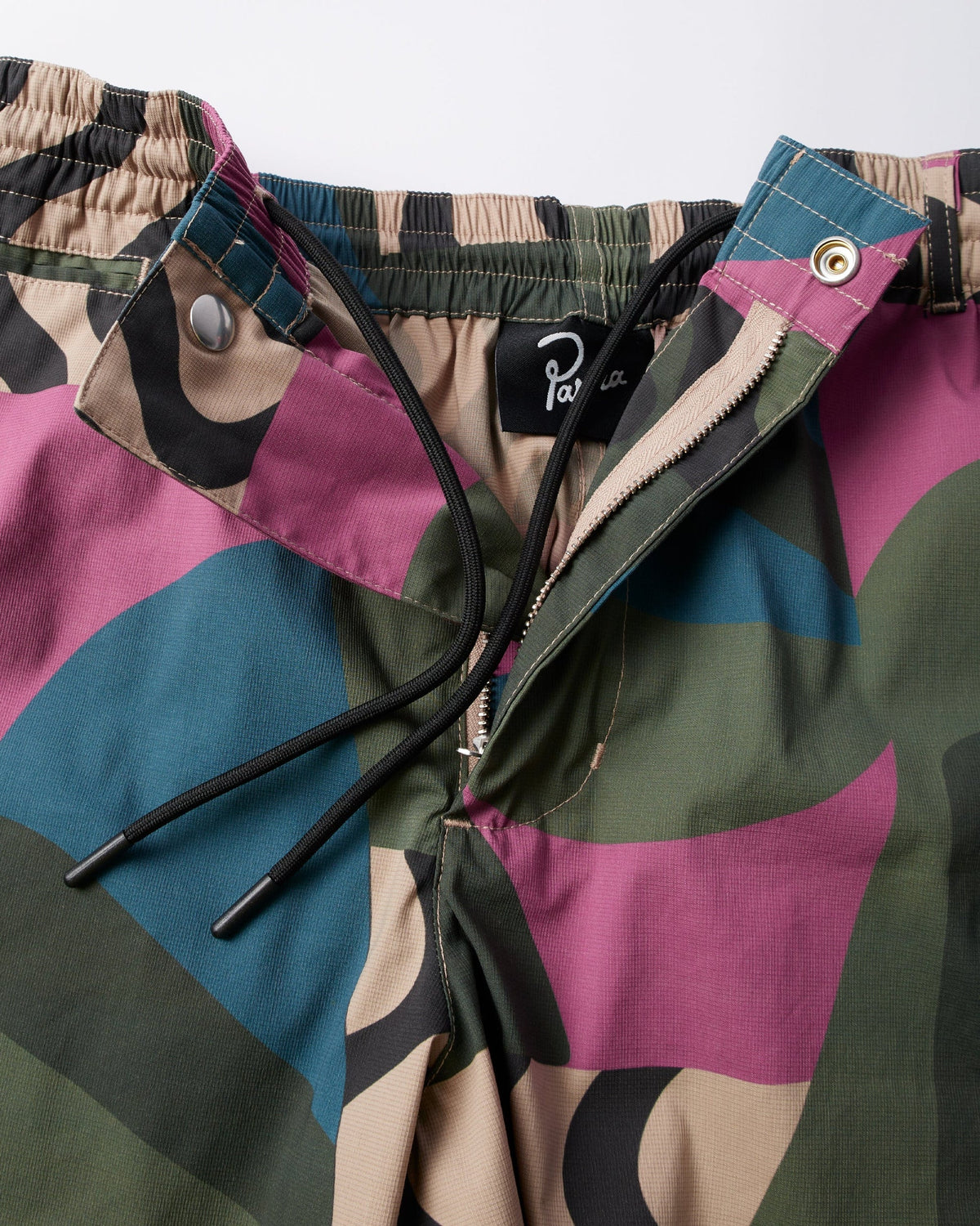 BY PARRA DISTORTED CAMO SHORTS