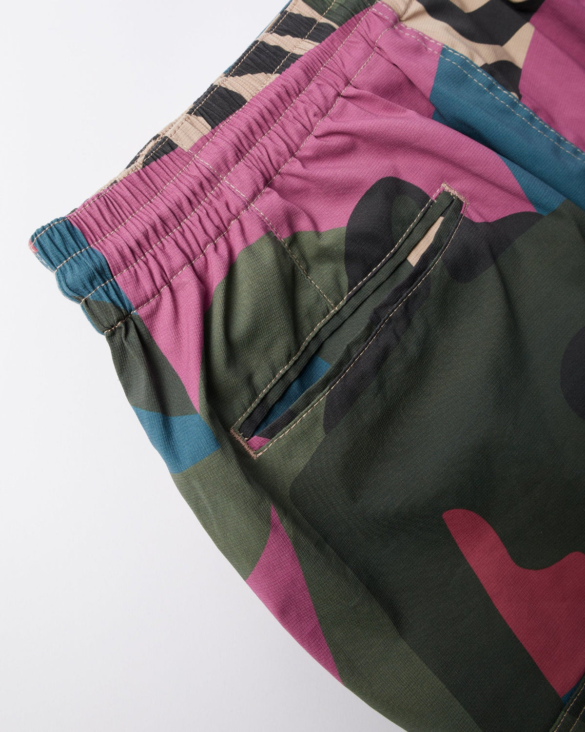 BY PARRA DISTORTED CAMO SHORTS