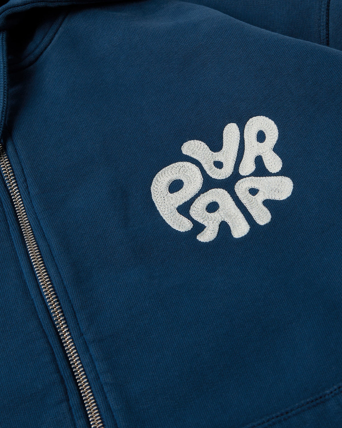 BY PARRA 1976 LOGO ZIP HOODED SWEATSHIRT