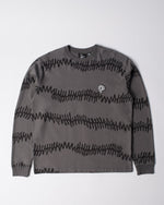 BY PARRA STITCHED SKULL LONG SLEEVE TEE