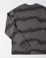 BY PARRA STITCHED SKULL LONG SLEEVE TEE