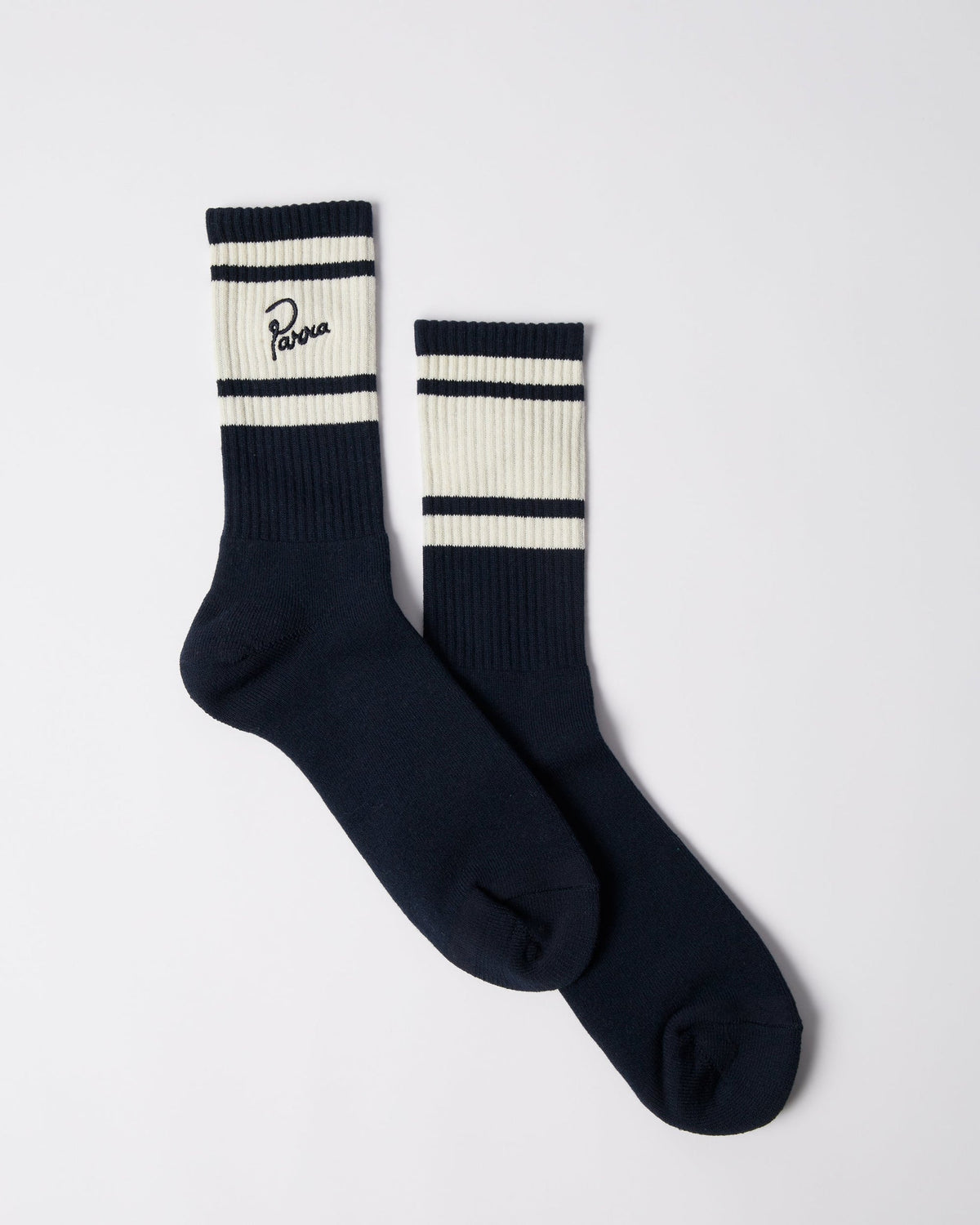 BY PARRA SIGNATURE STRIPED CREW SOCKS