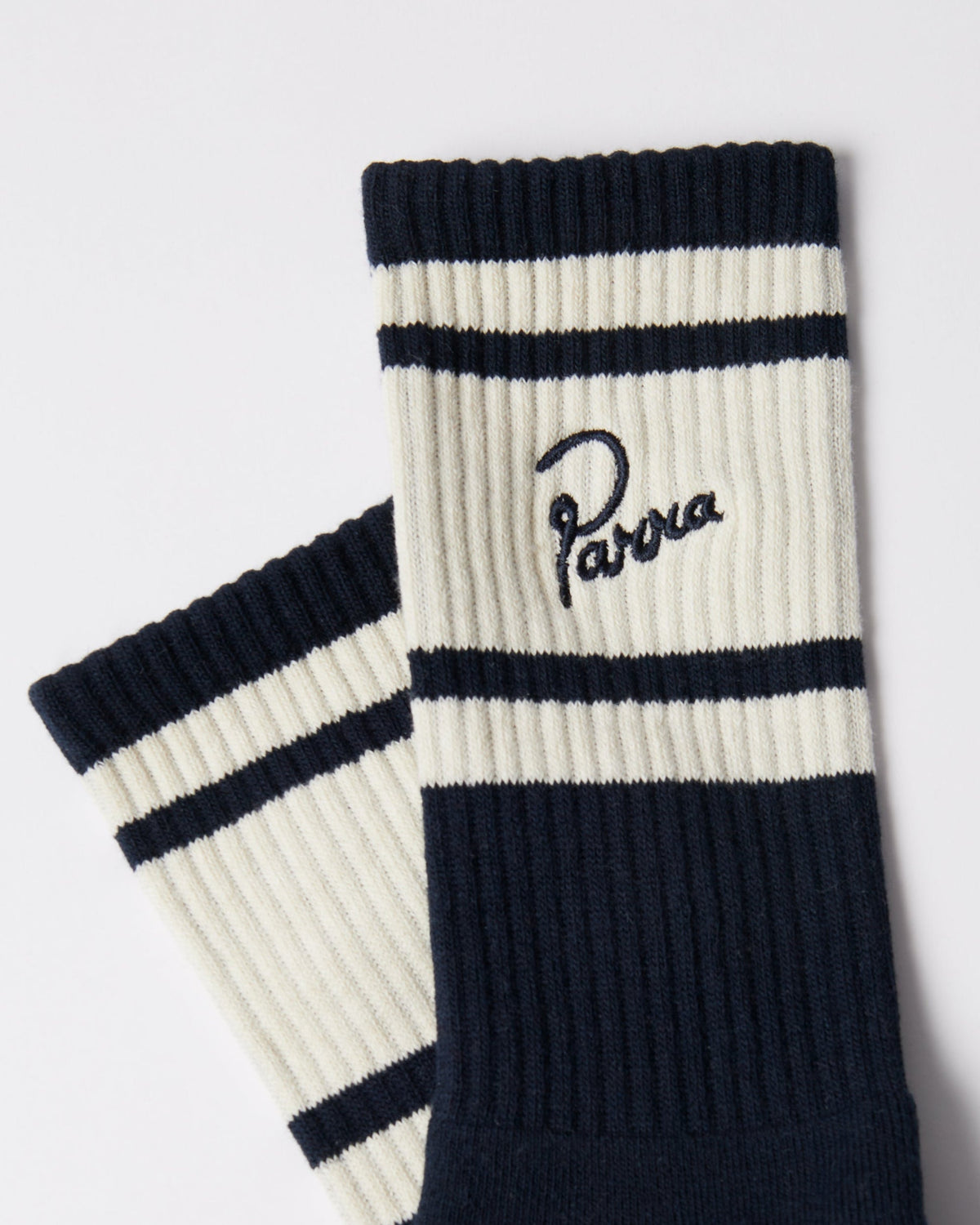 BY PARRA SIGNATURE STRIPED CREW SOCKS