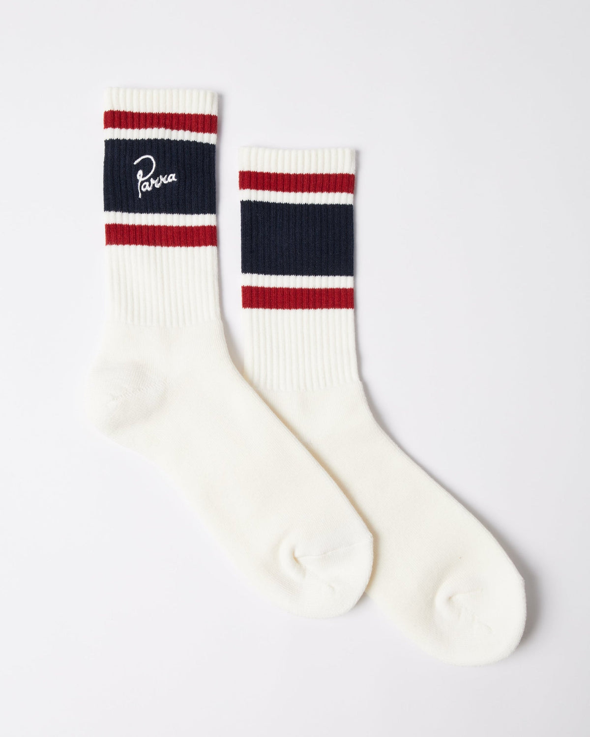 BY PARRA SIGNATURE STRIPED CREW SOCKS