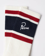 BY PARRA SIGNATURE STRIPED CREW SOCKS