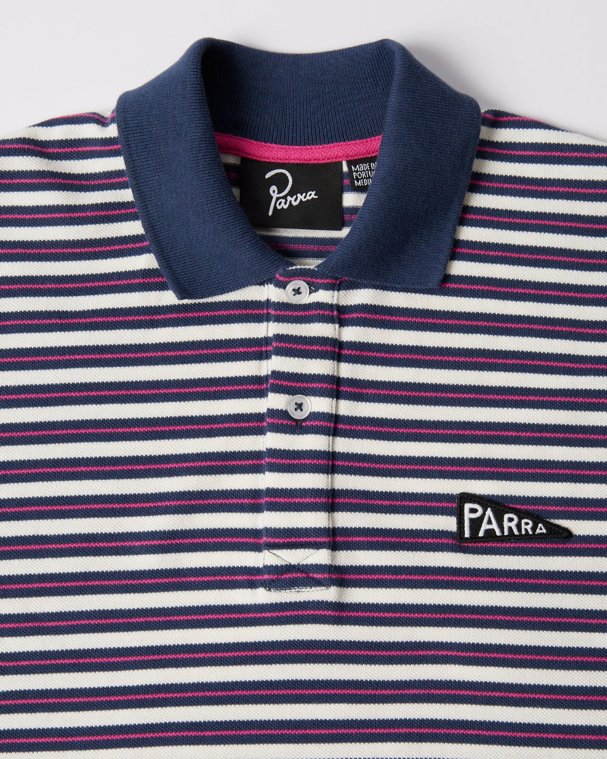 BY PARRA FLAG STRIPER POLO SHIRT
