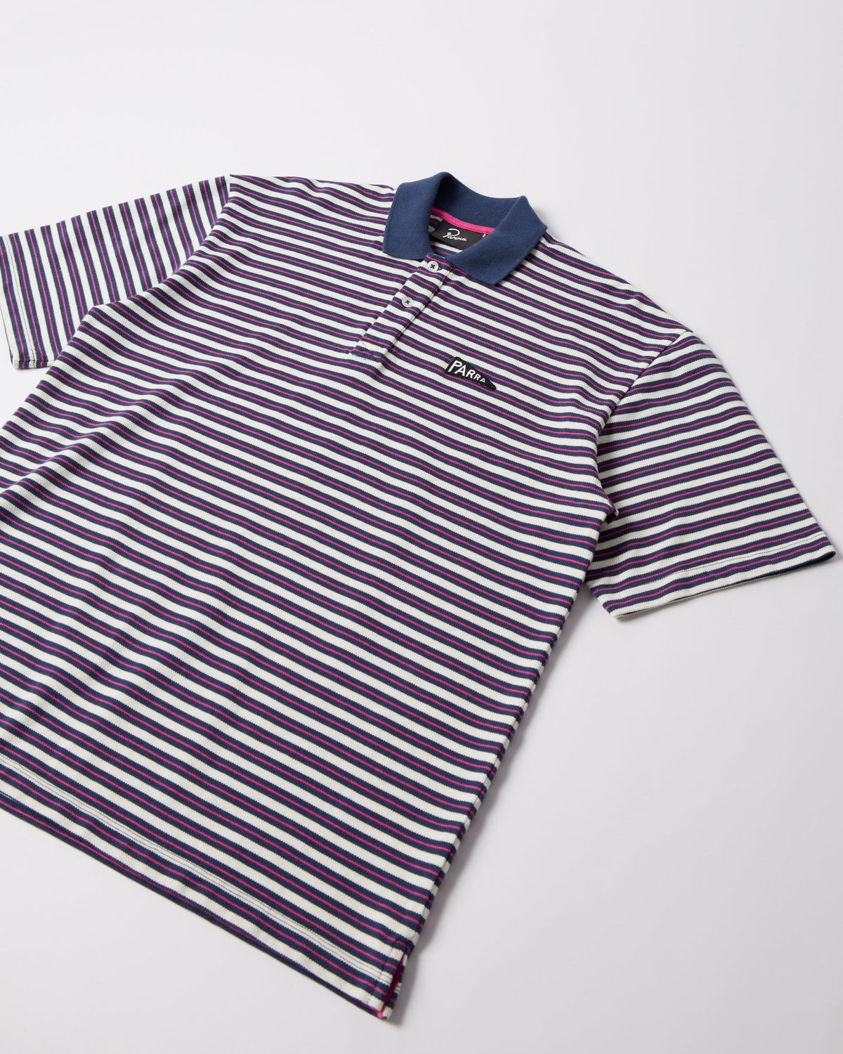 BY PARRA FLAG STRIPER POLO SHIRT