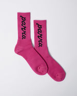 BY PARRA LOWERCASE SCRIPTLOGO CREW SOCKS