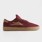 LAKAI CAMBRIDGE BURGUNDY SUEDE TENIS