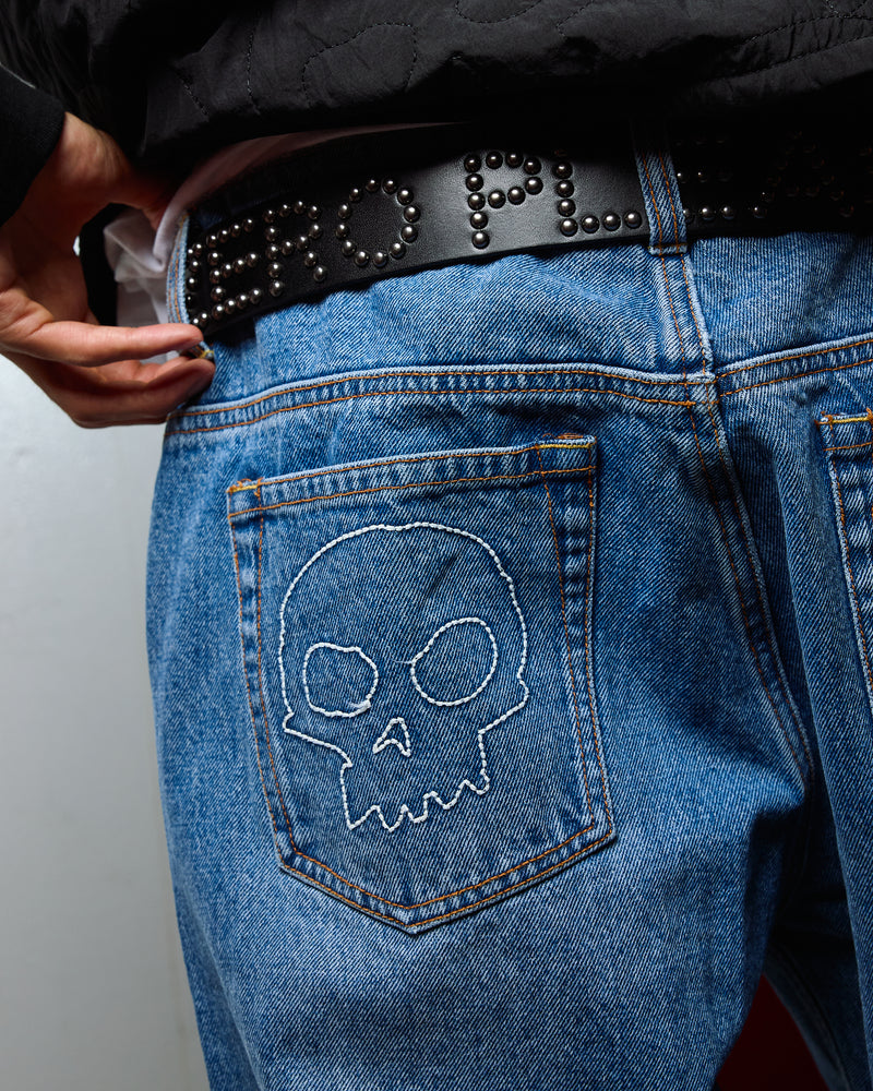 PLEASURES ZERO STUDDED BELT