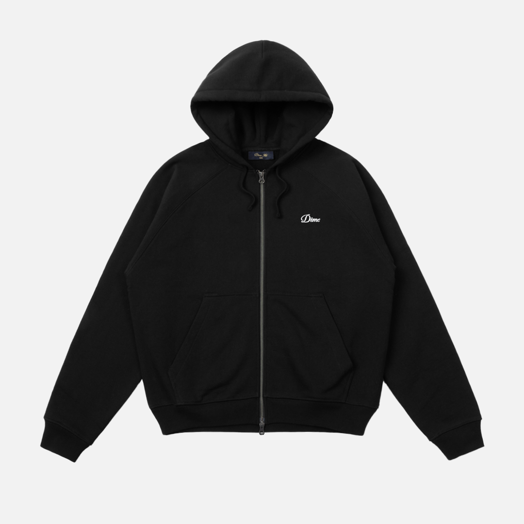 DIME CURSIVE ZIP HOODIE