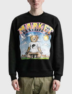 MARKET NAMASTE BEAR DAY AND NIGHT CREWNECK