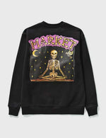 MARKET NAMASTE BEAR DAY AND NIGHT CREWNECK