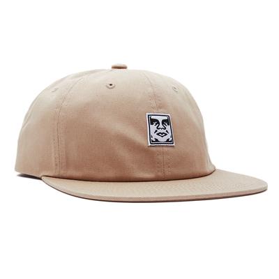 obey icon face 6 panel strapback