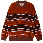 Obey clifton velour polo