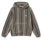 stussy stripe sherpa hoodie