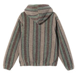 stussy stripe sherpa hoodie