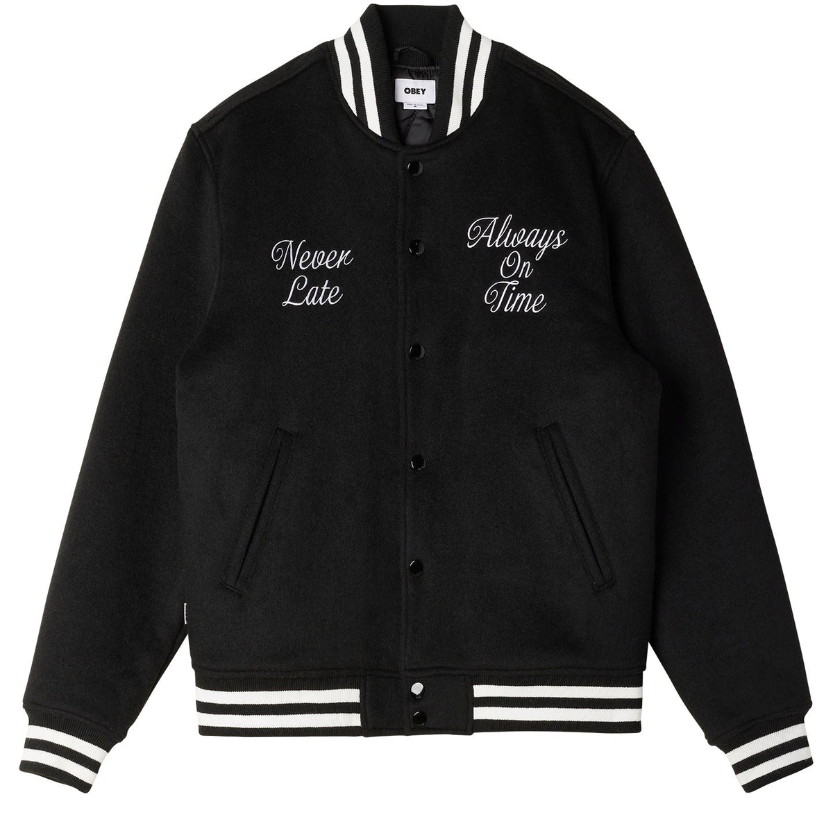 Obey Time Varsity Jacket