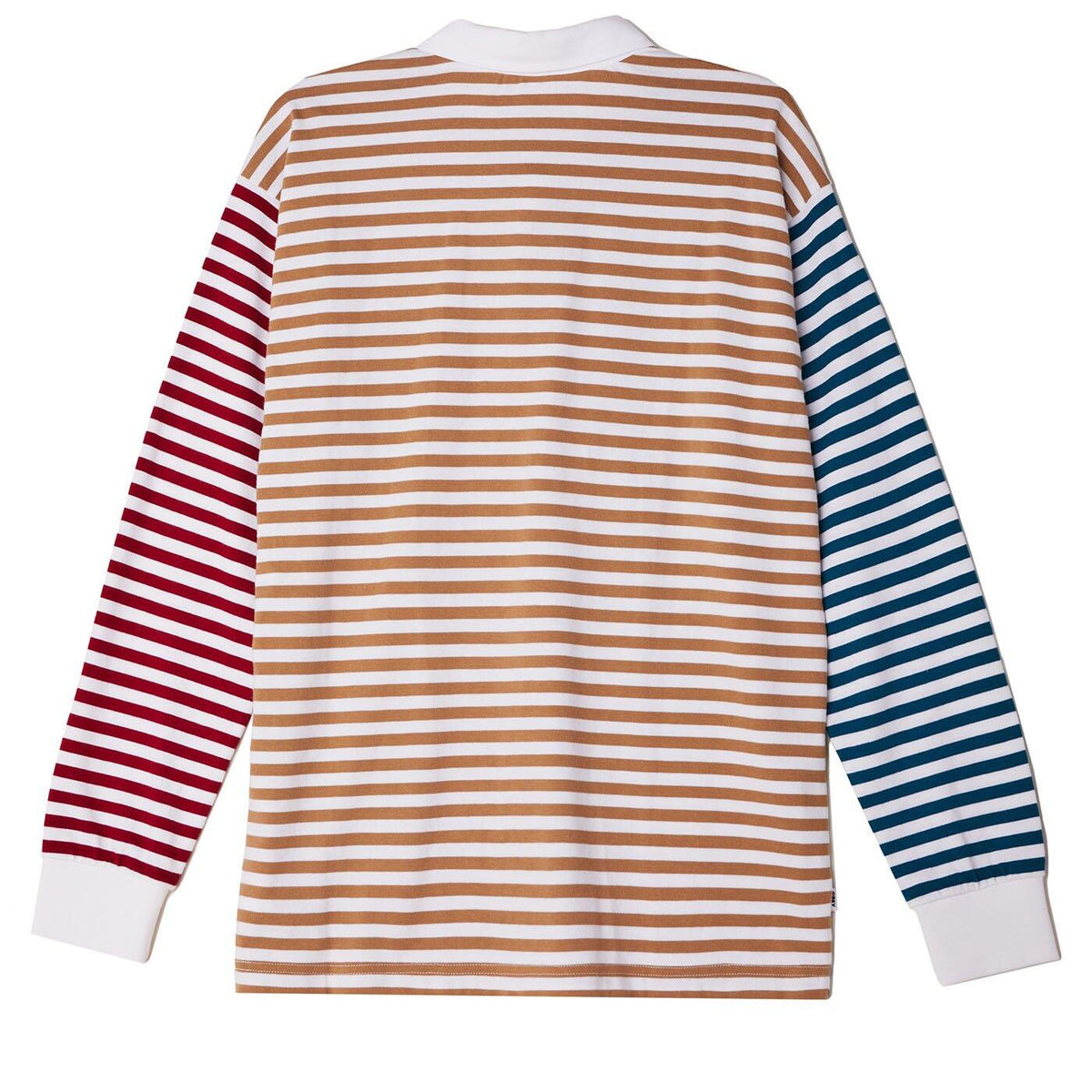 obey marcel striped polo tee