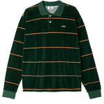 Obey Fete Velour Stripe Polo LS