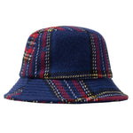 stussy big logo plaid bucket hat